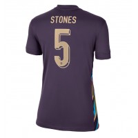 Englanti John Stones #5 Vieraspaita Naiset EM-Kisat 2024 Lyhythihainen